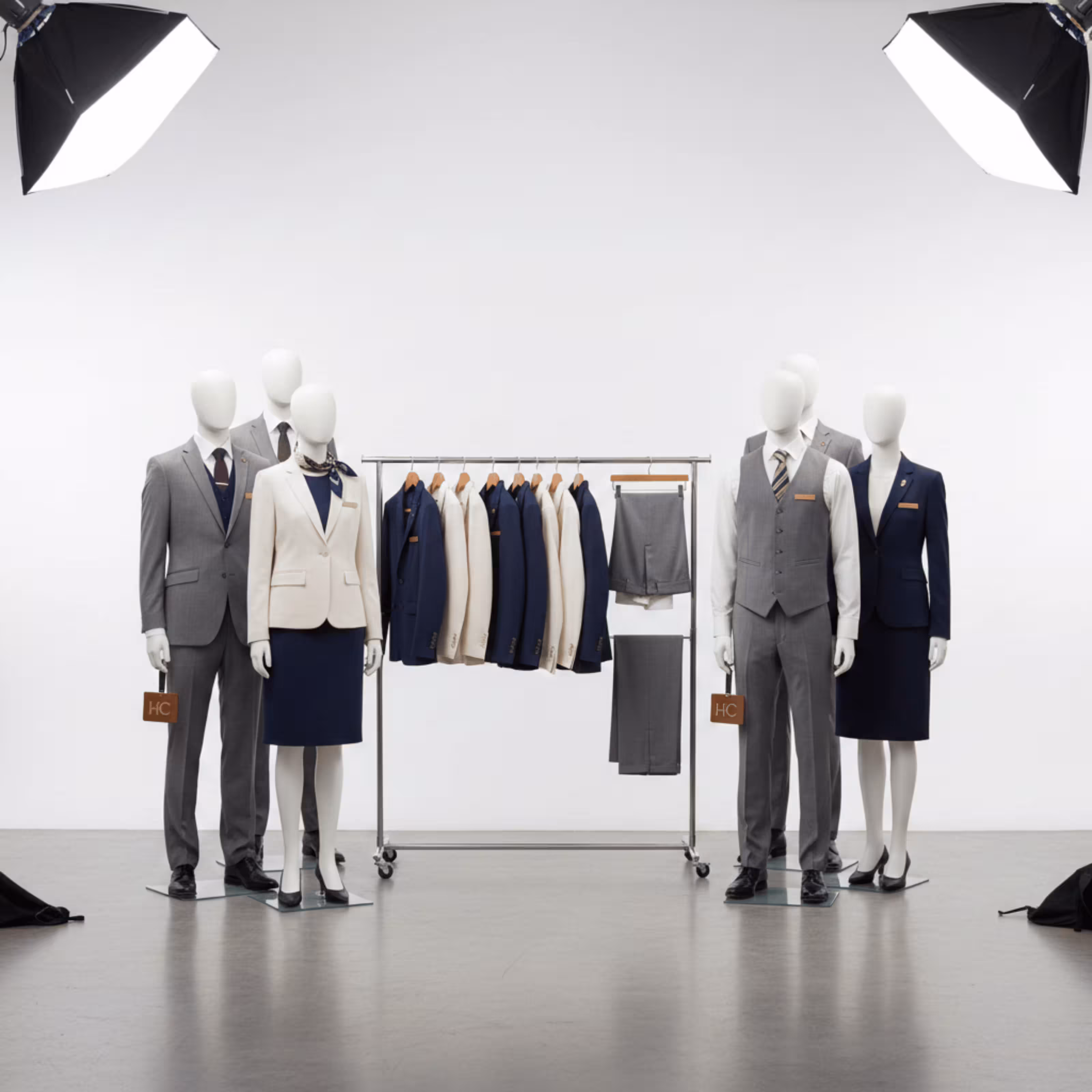 Tamamlanmış kurumsal üniforma koleksiyonu